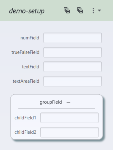 Form preview shows a collapsible section