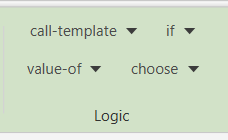 Logic toolbar containing four tools